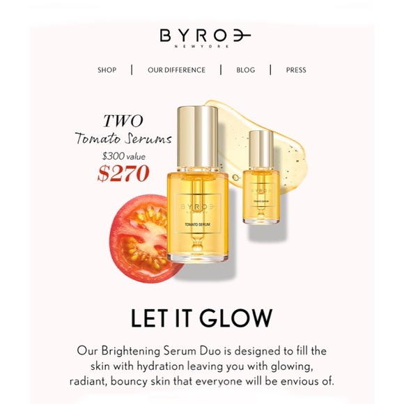 Byroe Tomato Enzyme Serum BNIB